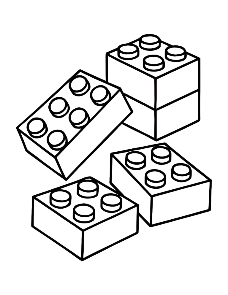 LEGO Bricks coloring page