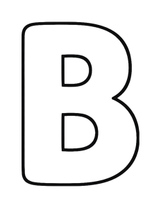 Letter B Coloring Page
