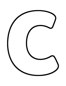Letter C Coloring Page