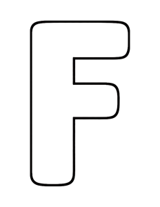 Letter F Coloring Page