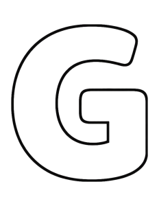 Letter G Coloring Page