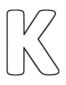 Letter K Coloring Page