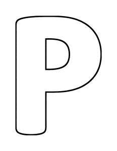 Letter P Coloring Page
