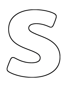 Letter S Coloring Page