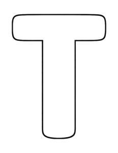 Letter T Coloring Page