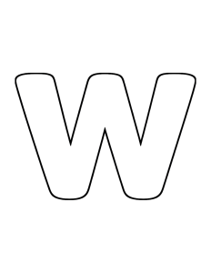 Letter W Coloring Page